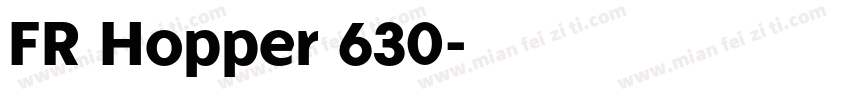 FR Hopper 630字体转换